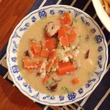 椎茸と人参と長ネギの中華スープ
